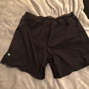 Black Lululemon Athletica Running Short